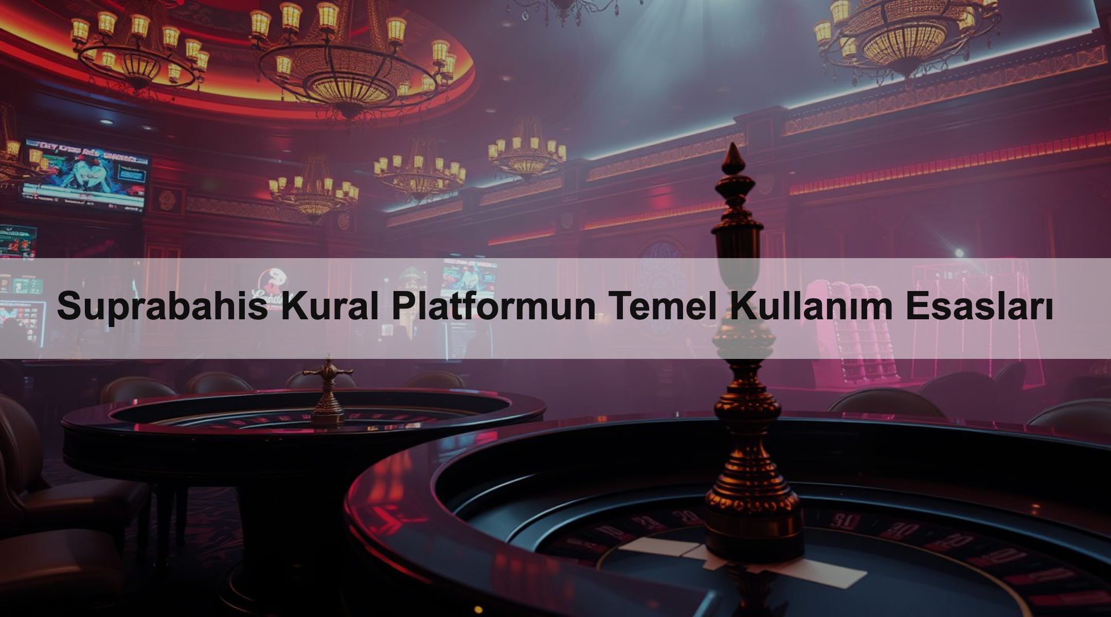 Suprabahis Kural Platformun Temel Kullanım Esasları